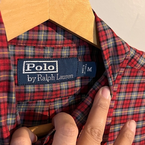 Men’s Polo Ralph Lauren plaid button down - Picture 2 of 3